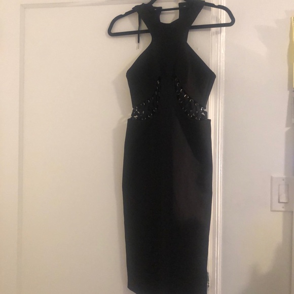 NWOT nasty gal dress skirt xs black mini bandage - Picture 3 of 6